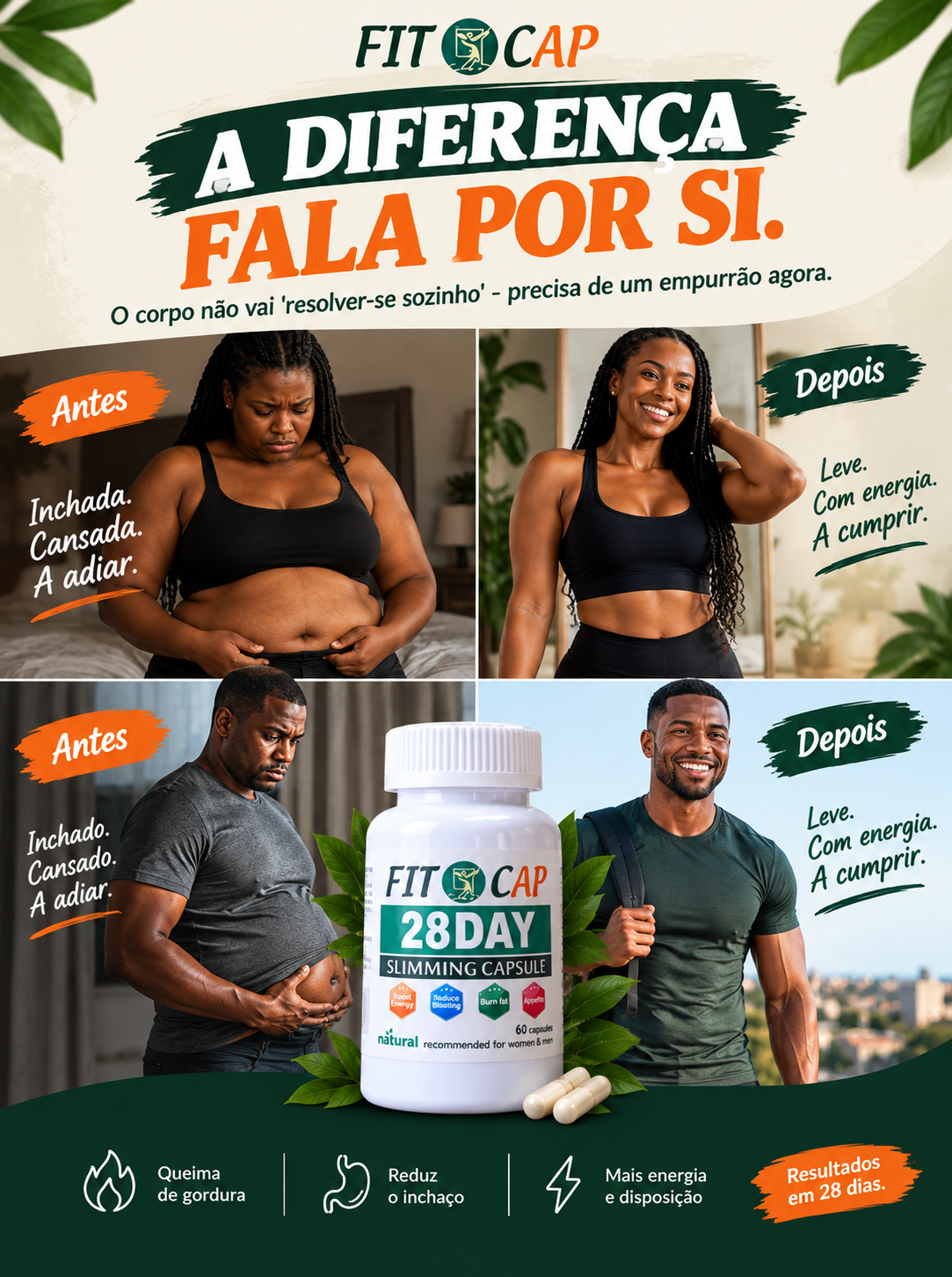 FitCap™ 28 - Fórmula 100% Natural